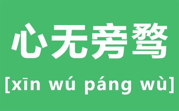 心無旁騖怎么讀,心無旁騖是什么意思