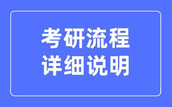 2023考研的整個(gè)流程詳細(xì)說明,怎么報(bào)考研究生