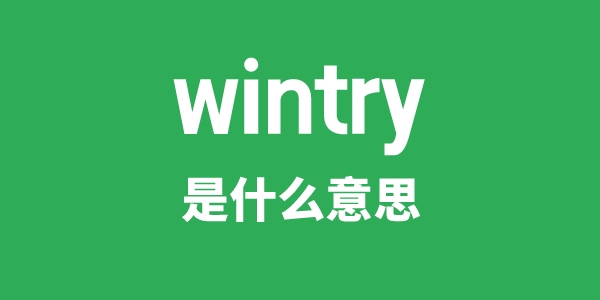 wintry是什么意思