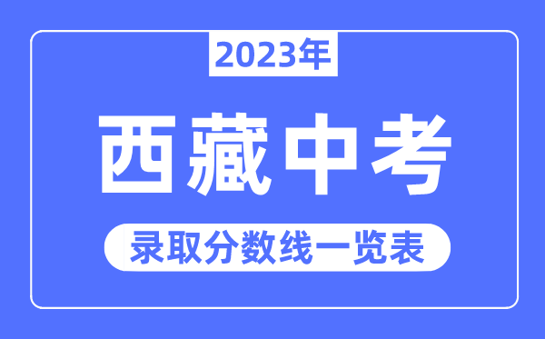 2023年西藏中考錄取分?jǐn)?shù)線,西藏中考分?jǐn)?shù)線是多少