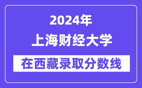 上海財經(jīng)大學(xué)2024年在西藏錄取分?jǐn)?shù)線一覽表（2025年參考）