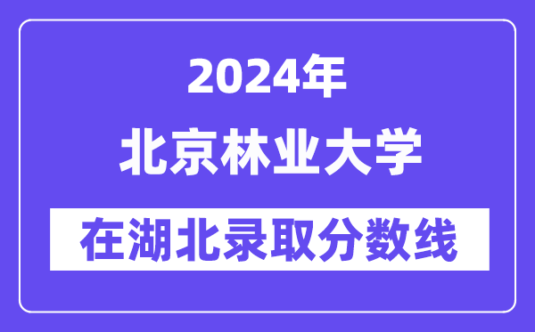 北京林業(yè)大學(xué)2024年在湖北錄取分?jǐn)?shù)線一覽表（2025年參考）