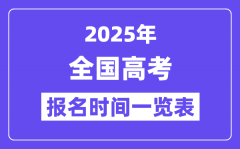 2025年全國高考報(bào)名時間表_具