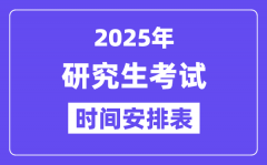 研究生考試時(shí)間2025年具體時(shí)