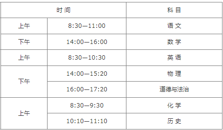 2025年陜西各市中考時間安排一覽表（最新匯總）