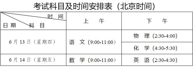 2025年四川各市中考時間安排一覽表（最新匯總）