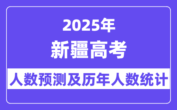 2025年新疆高考人數預估多少？