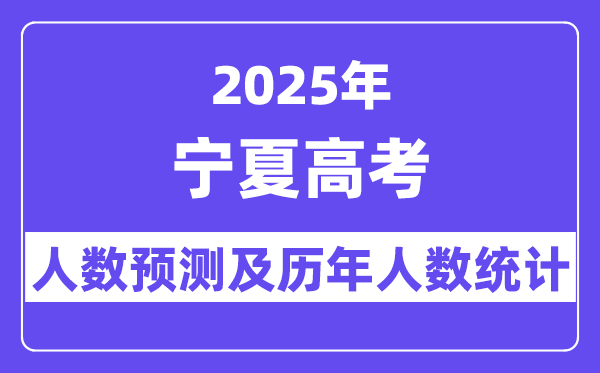 2025年寧夏高考人數預估多少？